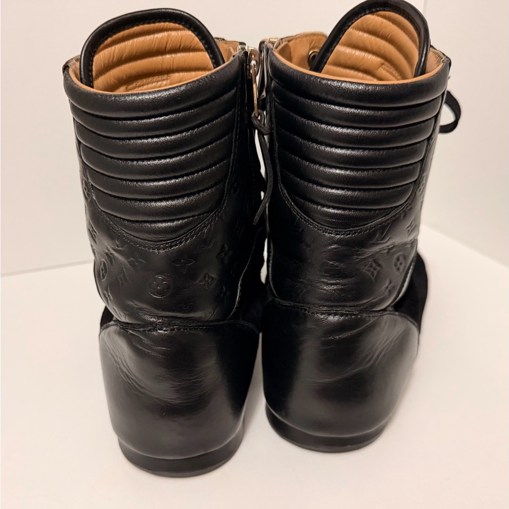 Authentic Louis Vuitton Beverly Hills Sneaker Boot Black Empreinte Size 40 - Picture 7 of 16